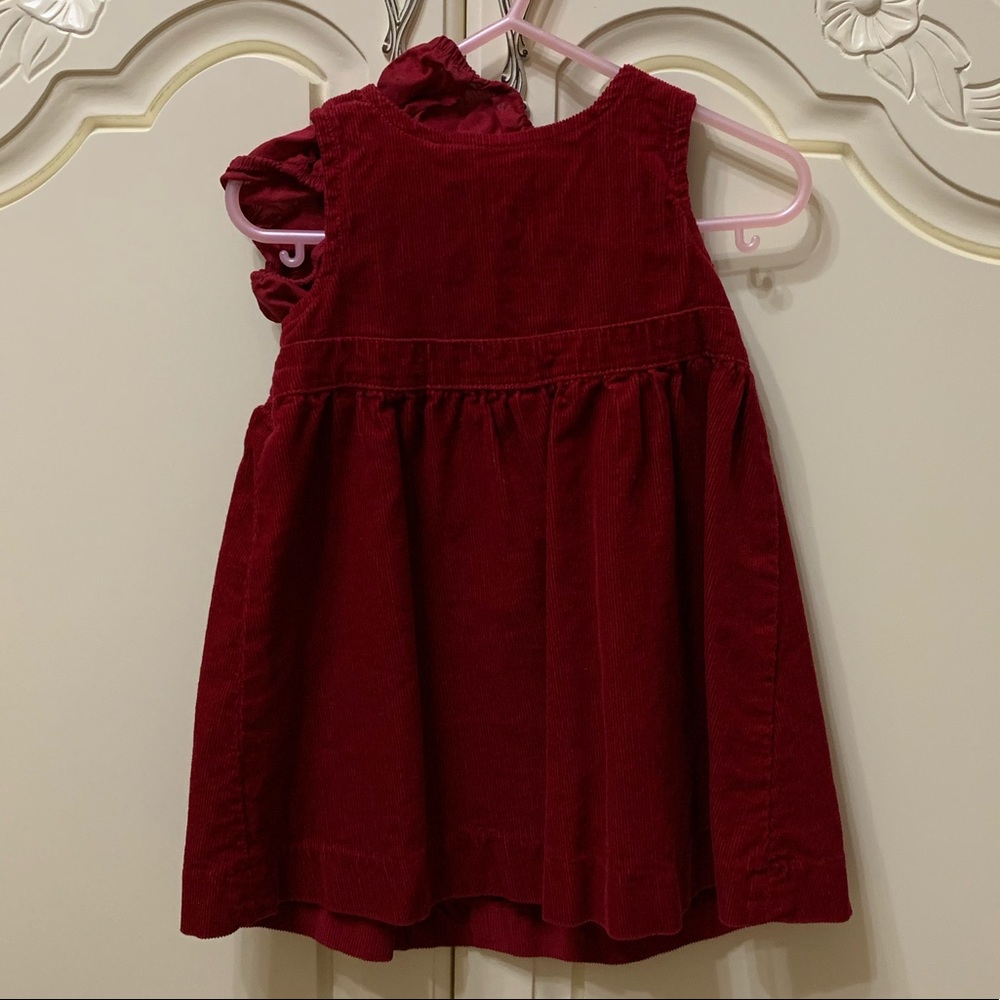 Baby Gap Red Corduroy Dress with bloomers - 12-18